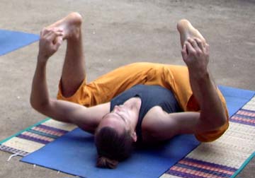 Supta Pidita Asana (Pressed)